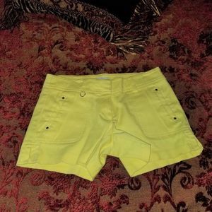 Cache shorts, bright yellow, size 2